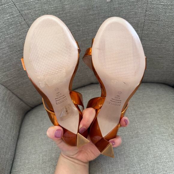 NWOT: Schutz Kelly Leather Slingback Heels - Picture 7 of 7